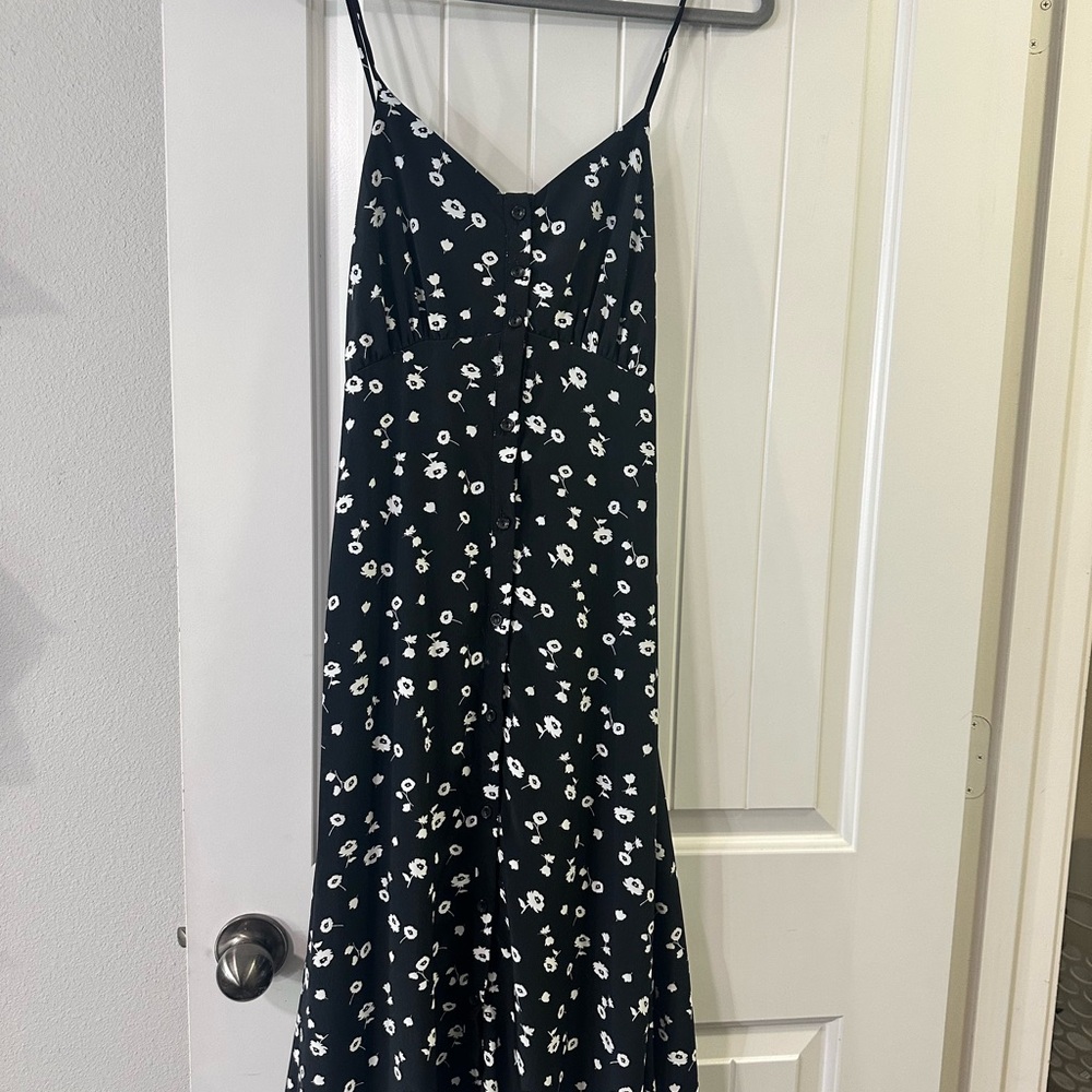 Chelsea & Violet Black and White Floral Dress